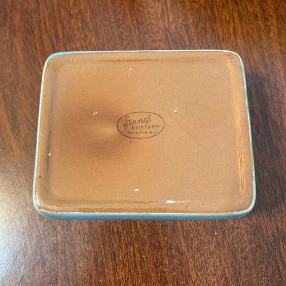 Stangl Pottery Cigarette Box 3799, Marsh Rose Pattern, Hand Painted - Picture 5 of 5